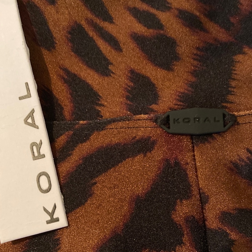 Koral Brown and Black Animal Print Leggings - Picture 6 of 7